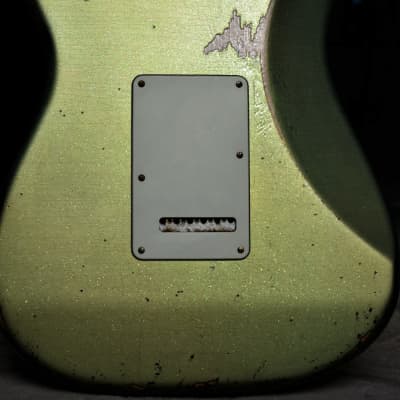 Fender Stratocaster  Relic Nitro Green Sparkle Custom Shop Fat 50's image 2