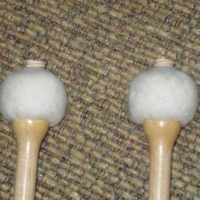 ONE pair new old stock Regal Tip 601SG, GOODMAN # 1, TIMPANI MALLETS HARD, inner wood core covered with first quality white damper felt, hard rock maple haandles / shaft (includes packaging) image 22