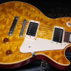 1997 Gibson Les Paul 58 Reissue Custom Shop Monster Quilt Top Butterscotch 100% Mint Case Queen RARE image 11