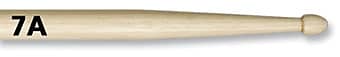 Vic Firth 7A Hickory Drumsticks - Wood Tip image 1