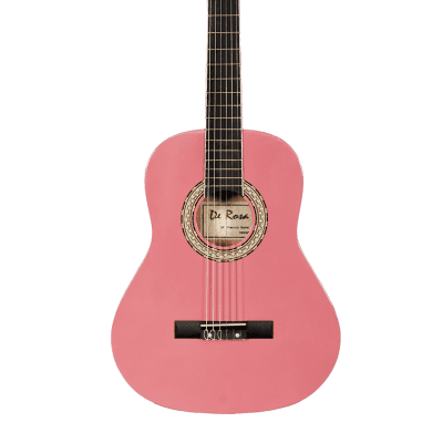 De Rosa DKF36-PK Kids Classical Guitar Outfit Pink w/Gig Bag, Strings, Pick, Pitch Pipe & Strap image 2