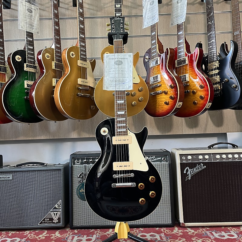 Tokai Love Rock Model ブラック ギター Tokai Love Rock Model LS 85 Black P-90 - Gitarren Total