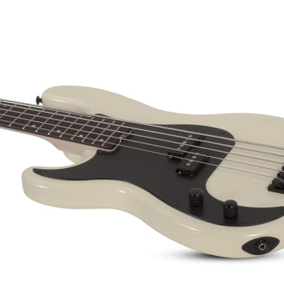 Schecter P-5 5-String Bass, Left-Handed, Ivory image 12