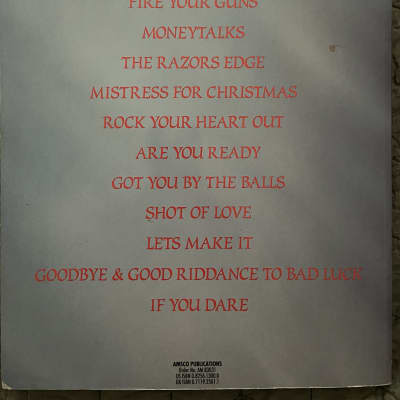 AC/DC - The Razors Edge - Guitar Tab / Tablature Book | Reverb