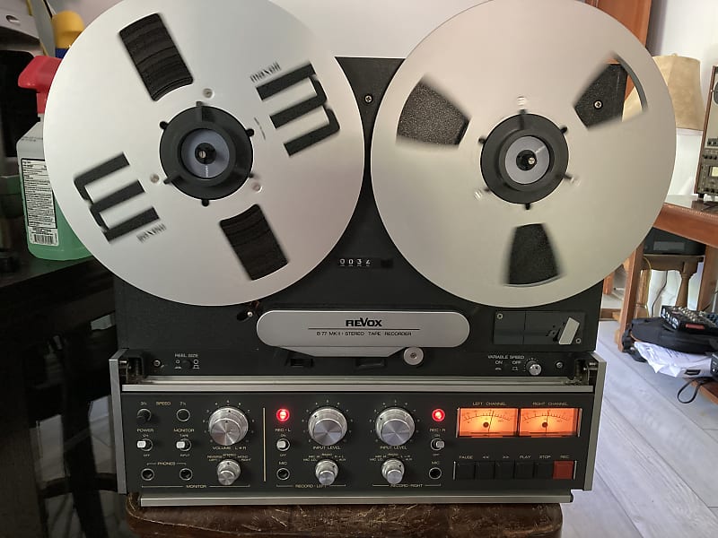 SERVICED REVOX B77 MKII 4 track 10.5 inch reel to reel tape deck Recorder  SEE VIDEO!