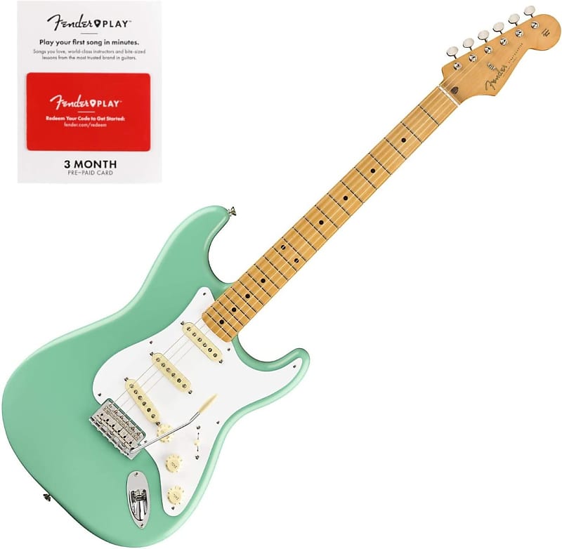 Fender Vintera 60s Stratocaster Maple Neck Seafoam Green Reverb 7265