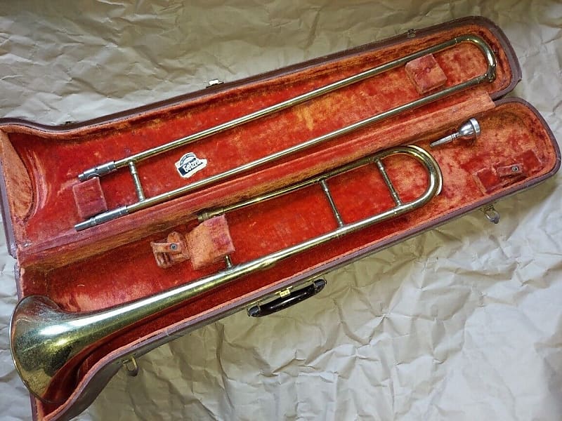 Antique 50 Deluxe Getzen Trombone, Good Condition image 1