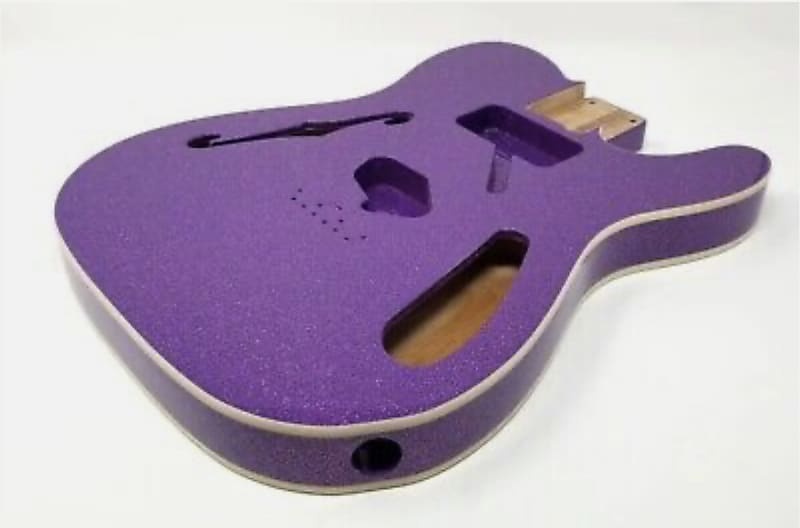 Unbranded Telecaster model Current - Purple Sparkle image 1