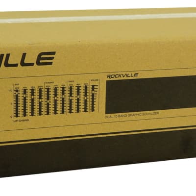 Rockville Audio REQ20 Dual 10 Band Home Theater Equalizer Graphic EQ w/VU Meters image 10