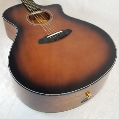 Breedlove Performer Concerto CE Bourbon Burst Acoustic Electric Guitar, All Solid Wood, Factory 2nd image 4