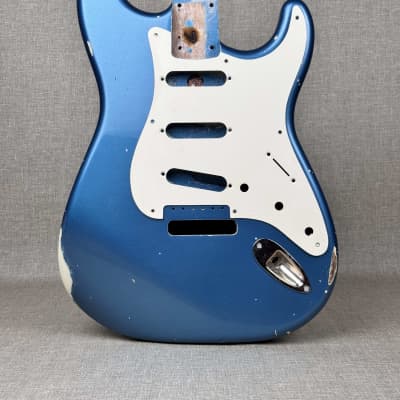 Lake Placid Blue Nitro Finish Guitar Body - Watch all the pics: It's 100% MADE IN ITALY image 6