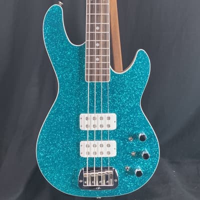 G&L USA L2000 Turquoise Flake Top Binding 7.6 lbs w/case