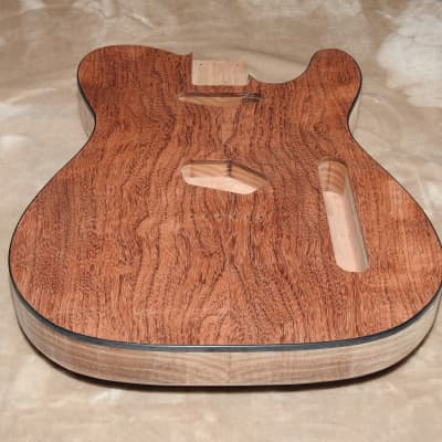 Unfinished Tele 2 Piece Center Joined Ash Body 2 Piece Pau Ferro Top With Black Binding 6lbs 6.9oz! image 7