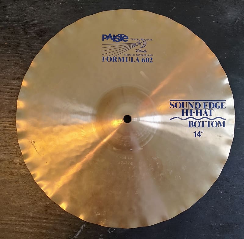 Paiste Formula 602 14" Sound Edge Hi Hat 1985 (BOTTOM ONLY) image 1