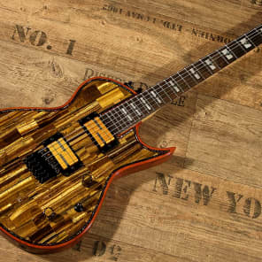 Tiger´s Eye top? I am not kidding you - this Chronos guitar has a real gemstone top! image 9