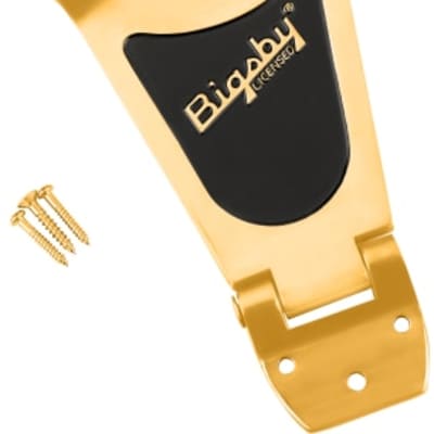 Bigsby B30 Vibrato Tailpiece with Tremolo Arm, Gold image 1