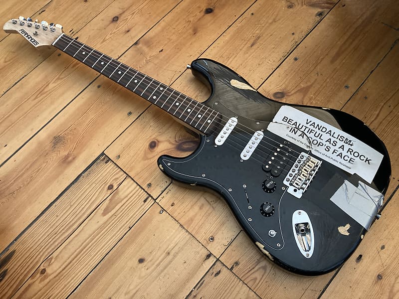 Kurt Cobain Vandalism Stratocaster Replica Electric Guitar | Reverb