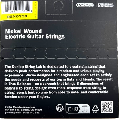 Dunlop Guitar Strings 3-Sets Electric Nickel Wound Light 07-38 image 2