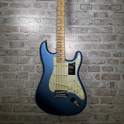 Fender American Performer Stratocaster Electric Guitar - Satin Lake Placid Blue (Philadelphia, PA) image 2