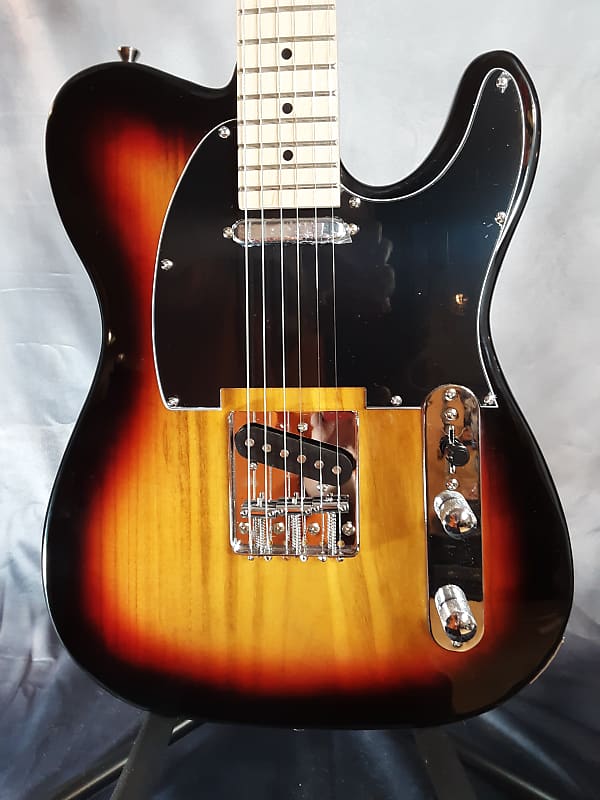 Unbranded Telecaster Style Electric Guitar 2022 Tobacco Burst image 1