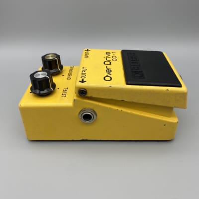 Boss OD-1 Over Drive Serial: 8400 NEC μPC4741C (Black Label, Long