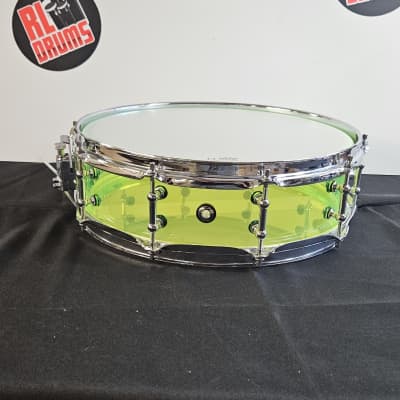 Piccolo Snare RL Drums RL14x4-FG 2023 - Fluorescent green acrylic image 1