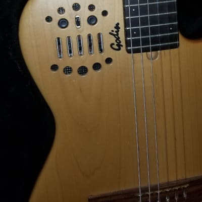Godin ACS-SA Slim Natural 1998 Natural With Midi Acoustic Electric Guitar With Hard Case Made In Canada image 5