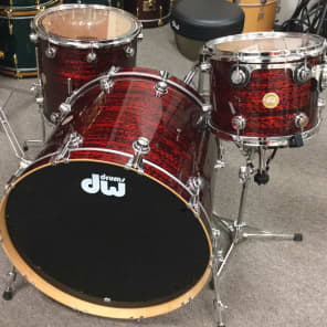 DW 20x24, 10x13, 16x16 Collector's Series drum set  2007 Red Onyx image 1