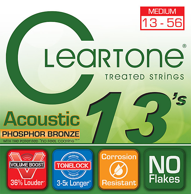 Cleartone Medium Gauge Coated Acoustic Strings image 1