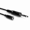 Hosa 25-foot 1/8" TRS Female to 1/4" Male Adapter Cable - MHE-325 25ft 25'