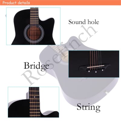 best acoustic guitar for beginners - Wooden / United States / 38 inches image 10