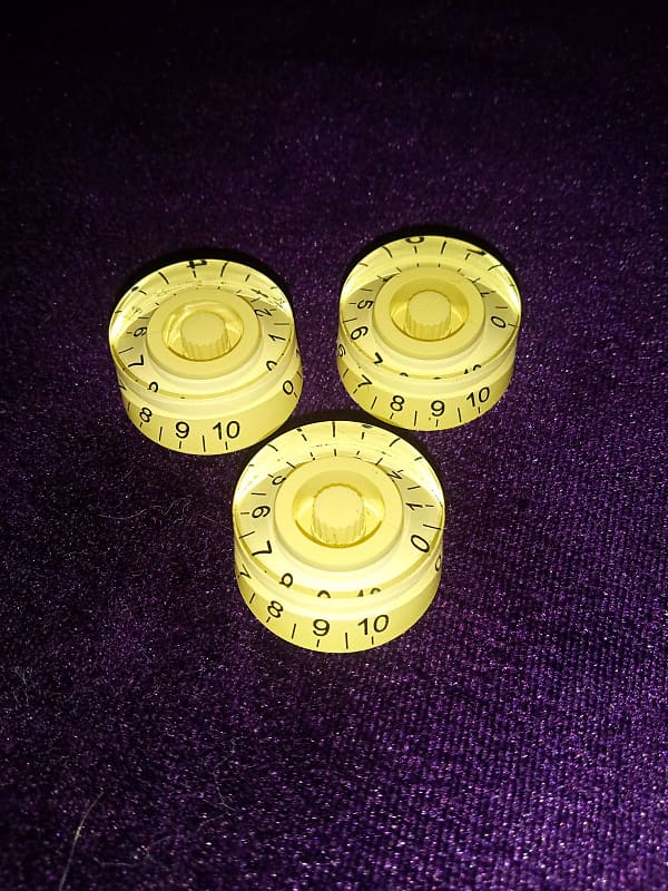 Guitar speed knobs set of 3. Cream 2020s Cream Reverb