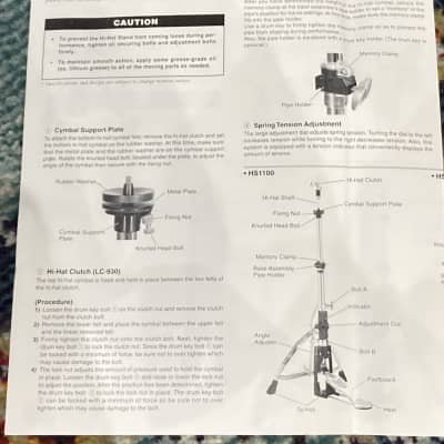 Yamaha - HS-1000 2-Leg Pro Series Hi Hat Stand, MINT image 18