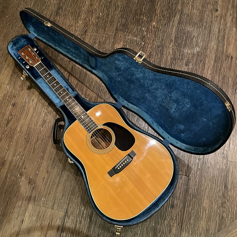 Yamaki YW-25 MIJ Acoustic Guitar Late 1970s Japan Natural - w/ Case