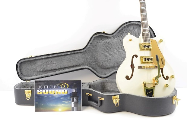 2013 Gretsch G5422T Electromatic Hollow Body Guitar White w Gretsch Case