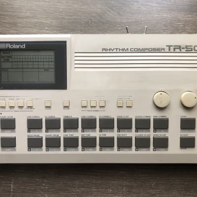 Roland TR-505 w/ HKA ROM Mod LinnDrum LM-1 DMX sounds Drum Machine rhythm composer sequencer