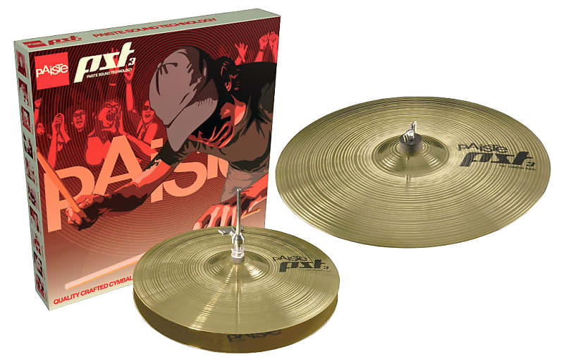 Paiste PST 3 Essential Cymbal Set with 18" Crash Ride & 14" Hi-Hat Pair (063ES14) image 1