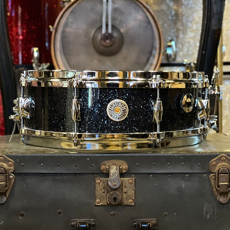 NEW Gretsch 4.5x14 USA Custom Snare Drum in Black Glass | Reverb UK