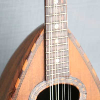 MANDOLIN ANTIQUE ITALIAN BOWLBACK ‘IL GLOBO’ 1890s ITALY image 24