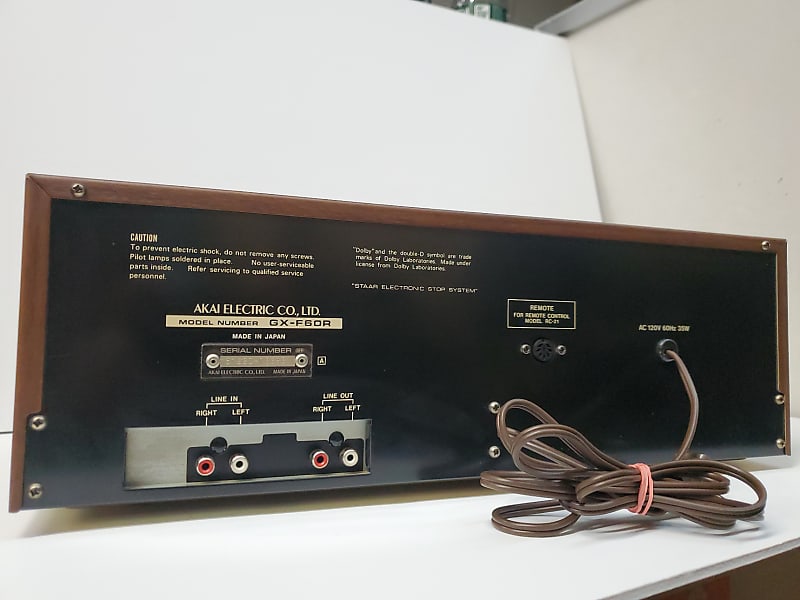 A+++ AKAI GX-F60R STEREO CASSETTE DECK WORKING CONDITION W