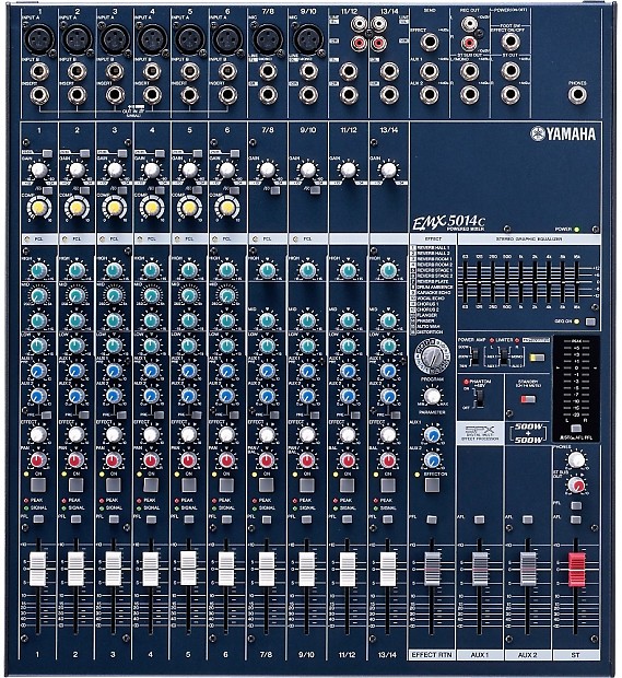 Yamaha EMX5014C 14Input Stereo Powered Mixer Reverb