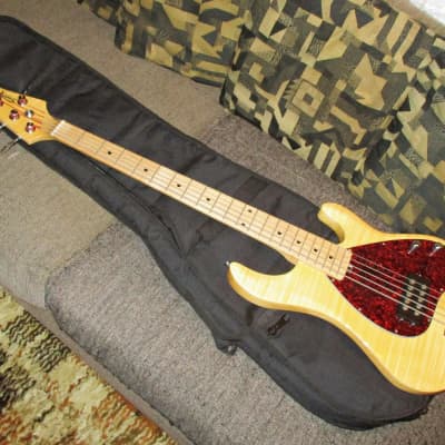 OLP Officially Licensed Product Ernie Ball 5-string Stingray bass 2005 natural image 13