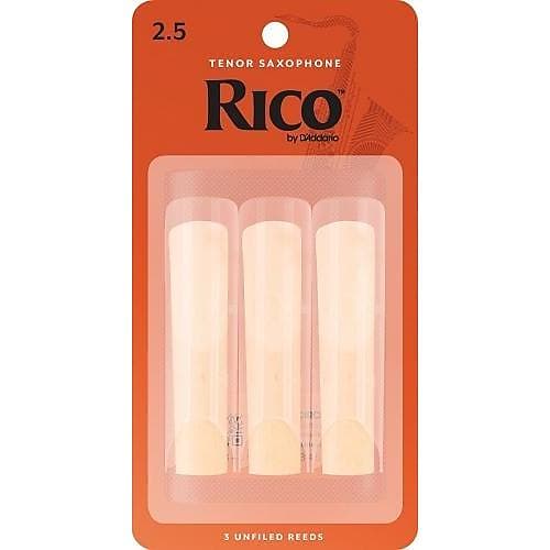 Rico Tenor Saxophone Reeds - 2.5 / Pack of 3 image 1