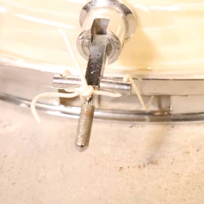 Camco 5x14 Tuxedo Snare Vintage 1960's White Marine Pearl image 4