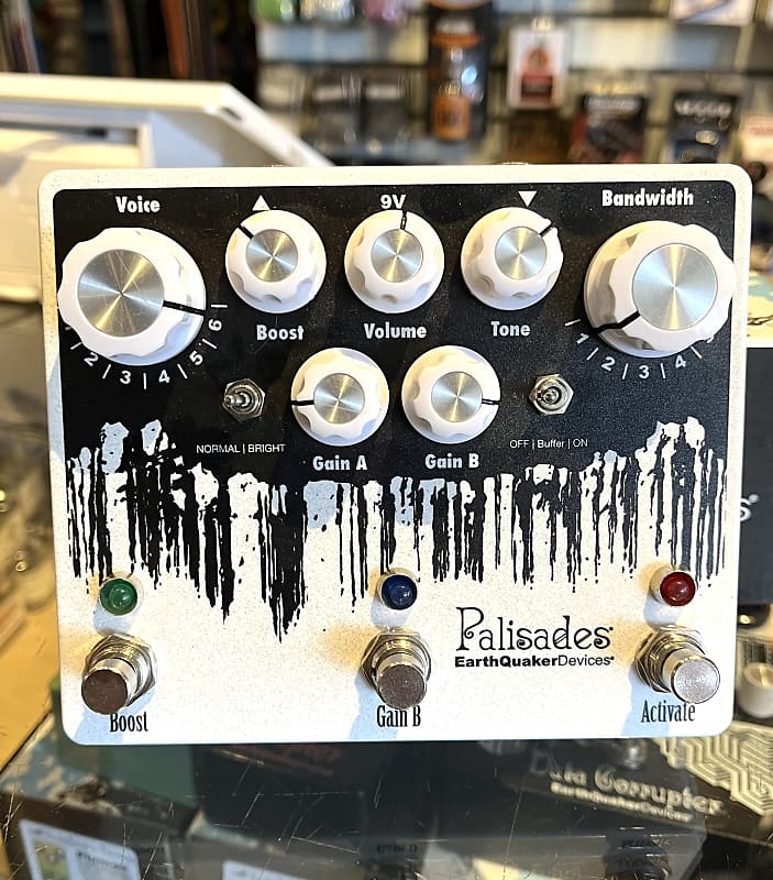 EarthQuaker Devices Palisades Mega Ultimate Overdrive V2 Limited Edition 2017 - Present - Black Texture / White Print image 1