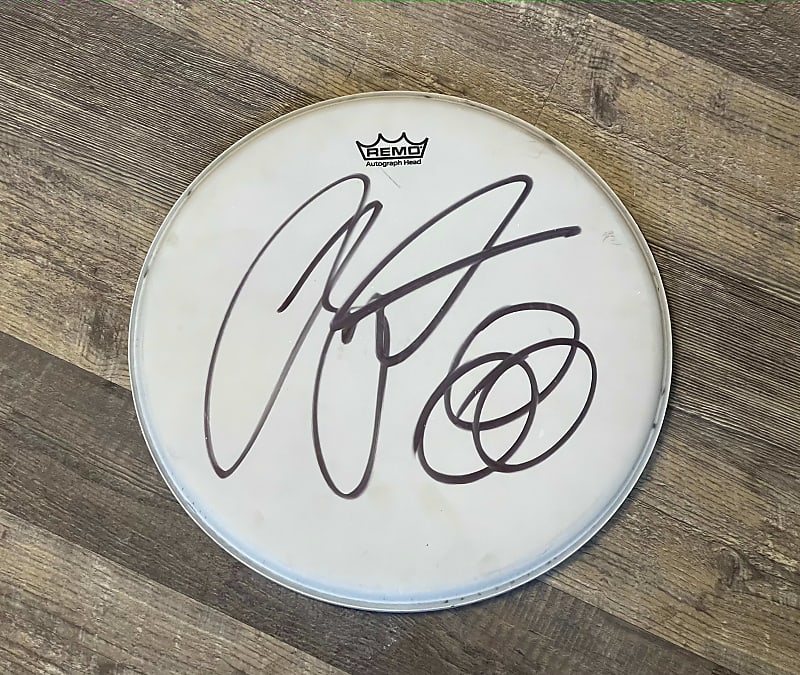 Jason Bonham Signed Autographed Drum Head Reverb