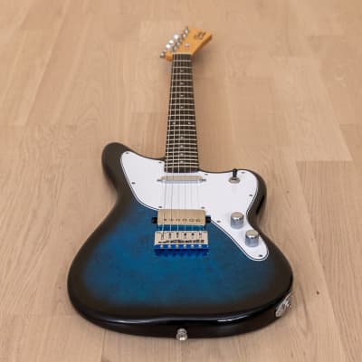 Iroha Sakura Offset Electric Guitar Blue Burst w/ Seymour Duncan SH-1 PAF,  Japan | Reverb