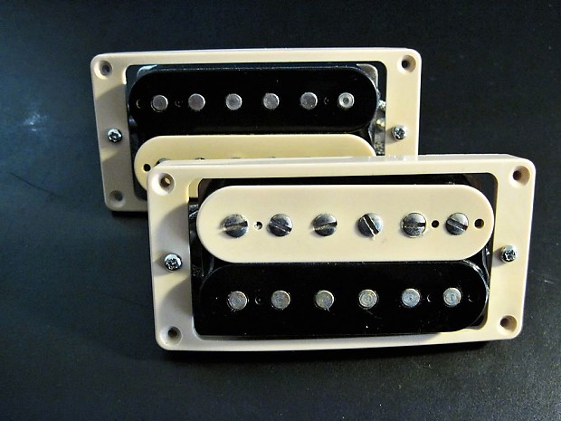 Gibson Burstbucker Pro Set (AL V) For Les Paul ~Lead & Rhythm - Exposed  Zebra Coils w/Pickup Rings
