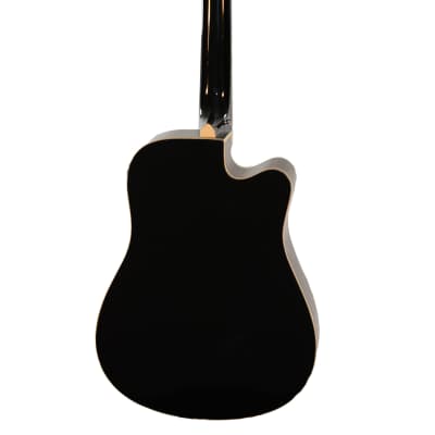 De Rosa GACE41-AW12-BK-LFT 12 String Cutaway Acoustic Electric Guitar Left-Handed image 2