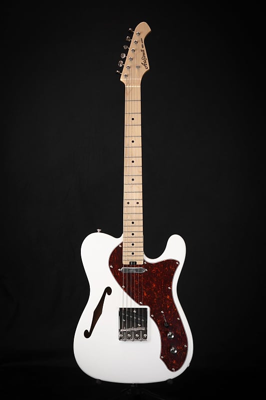 Aria Pro II TEG-TL Thinline Electric Guitar (Various Finishes)-White image 1